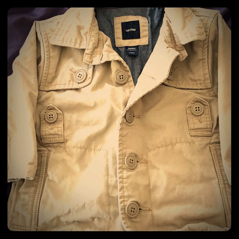 Baby Gap khaki coat 12-18m